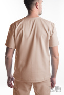 Bluza Medyczna Męska Basic - Beżowa