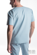 Bluza Medyczna Męska Basic - Błękitna